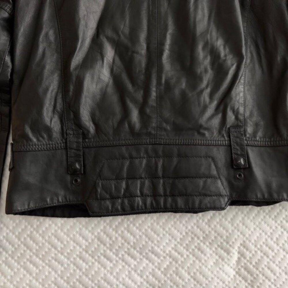 G-Star Biker Leather Jacket - Picture 10 of 13